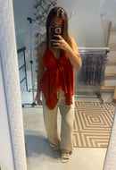 Pantalona cintura fina