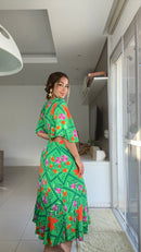 Vestido Duplo floral