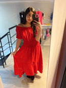 Vestido em Crepe de Duna